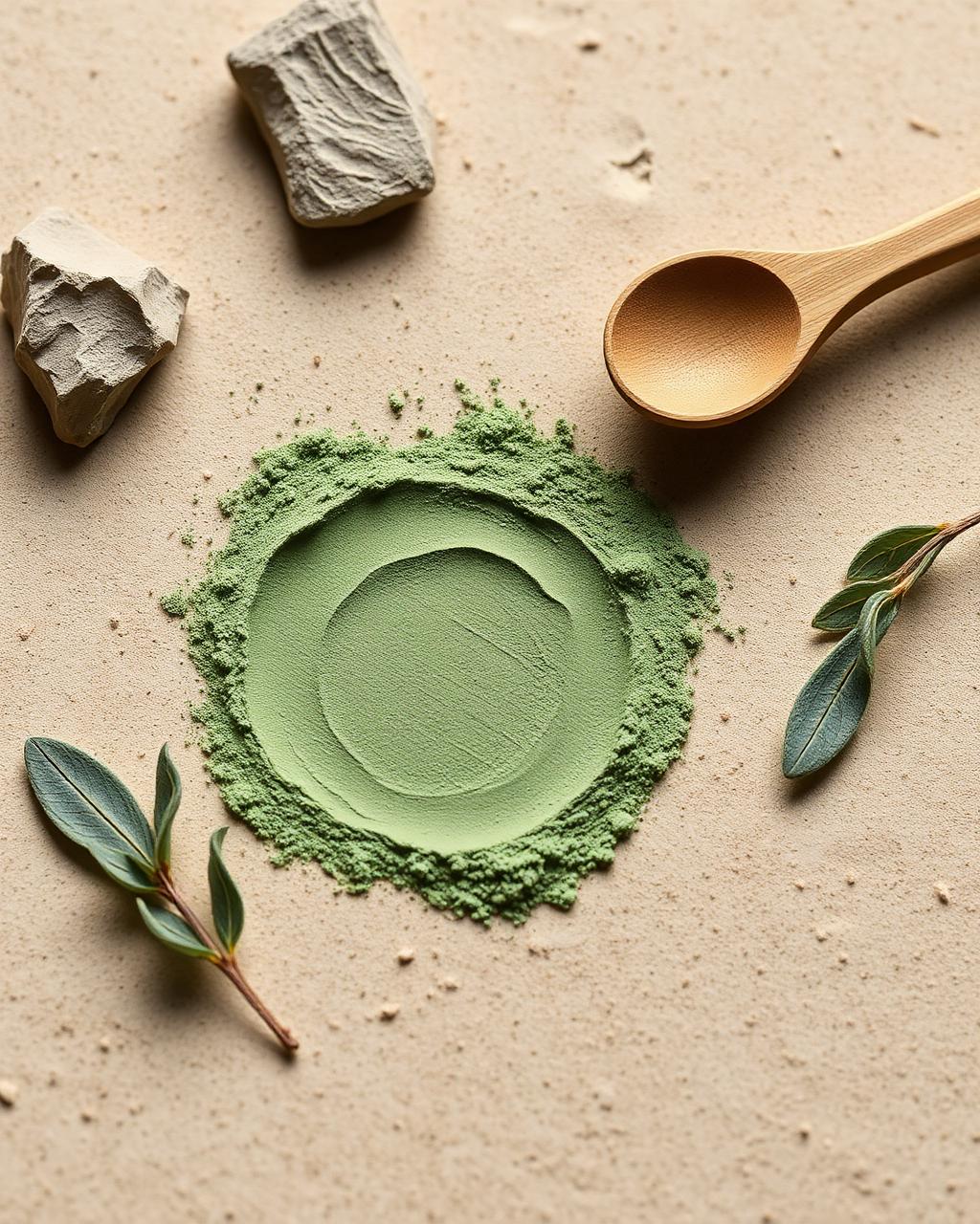Ingrédients naturels Argile Verte Montmorillonite