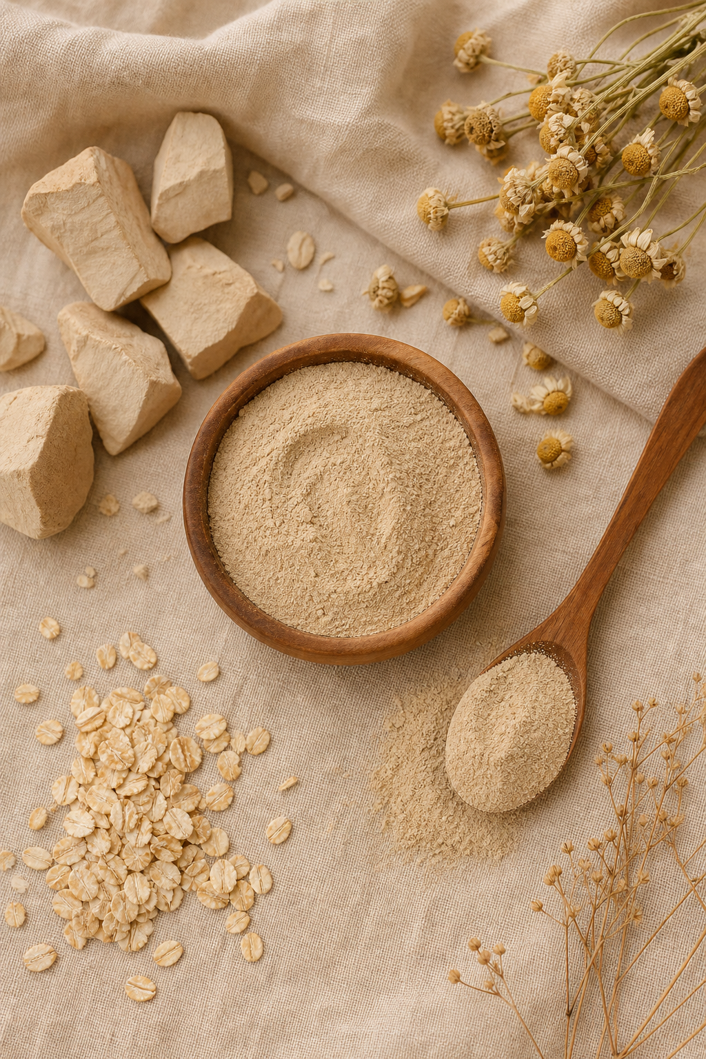 Ingrédients naturels Argile Beige Bentonite Nutri